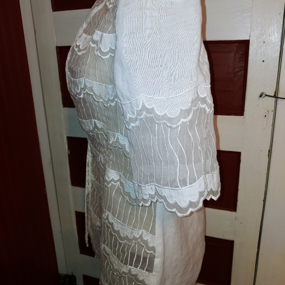 Vintage 80s Donna Vinci White Top 14 - Picture 2 of 8